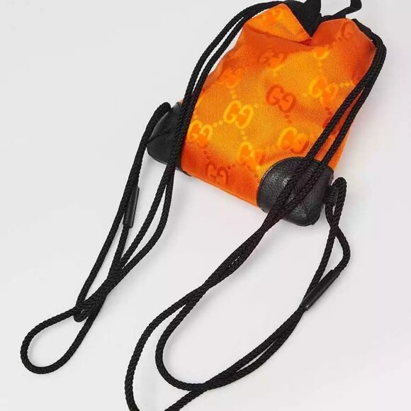 Gucci Orange GG Nylon Off The Grid Backpack Bag - Picture 2 of 10